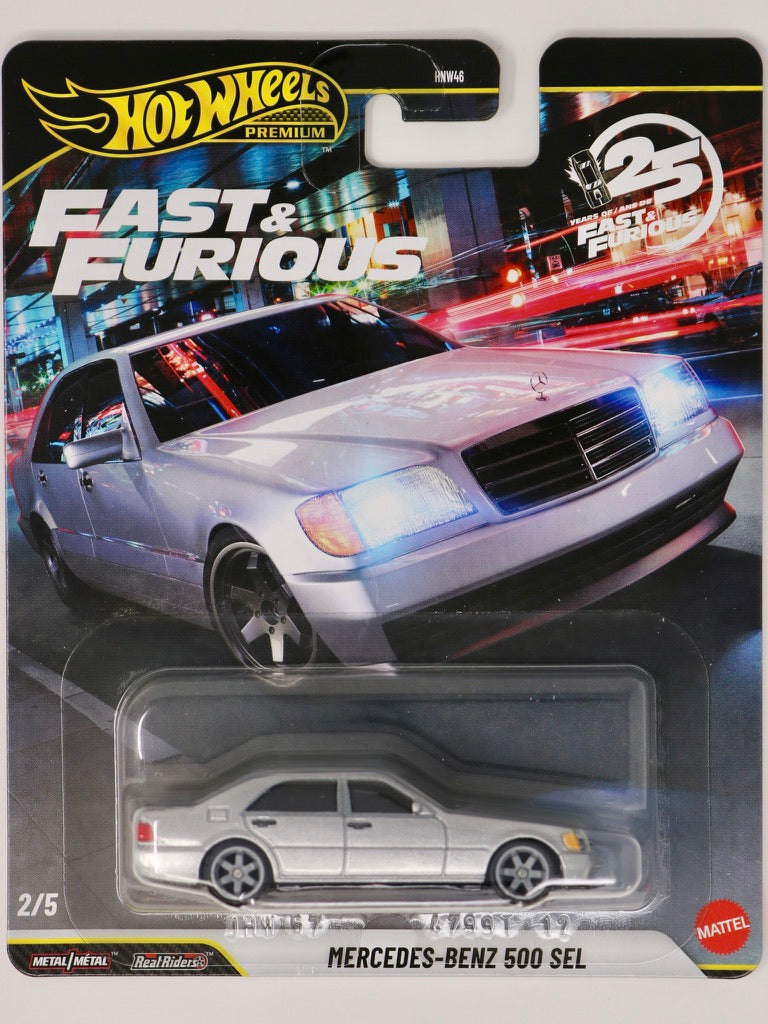 Hot Wheels 2026 | Fast & Furious | 25th Anniversary | Mercedes-Benz 500 SEL