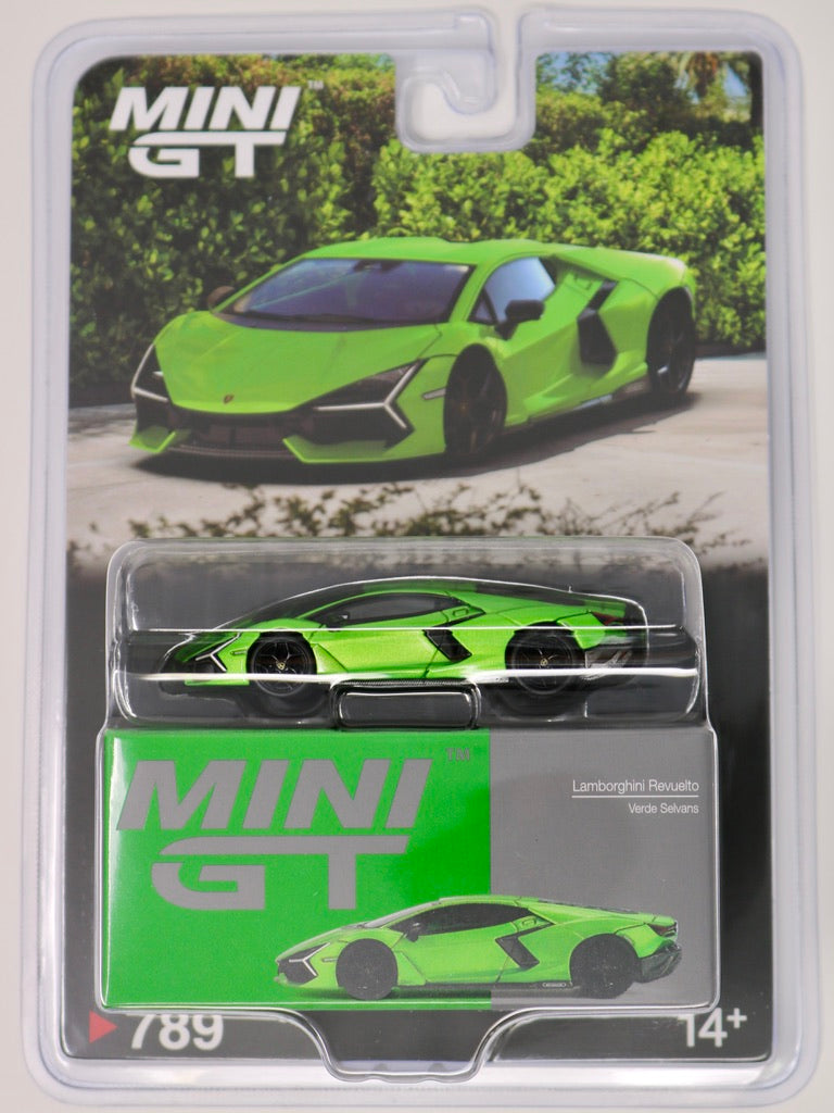 Mini GT | Lamborghini Revuelto | Verde Selvans | 
