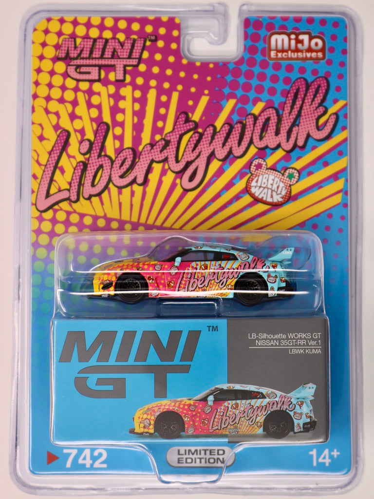 Mini GT | Mijo Exclusives | LB-Silhouette Works GT Nissan 35GT-RR Ver.1 | LBWK Kuma | 