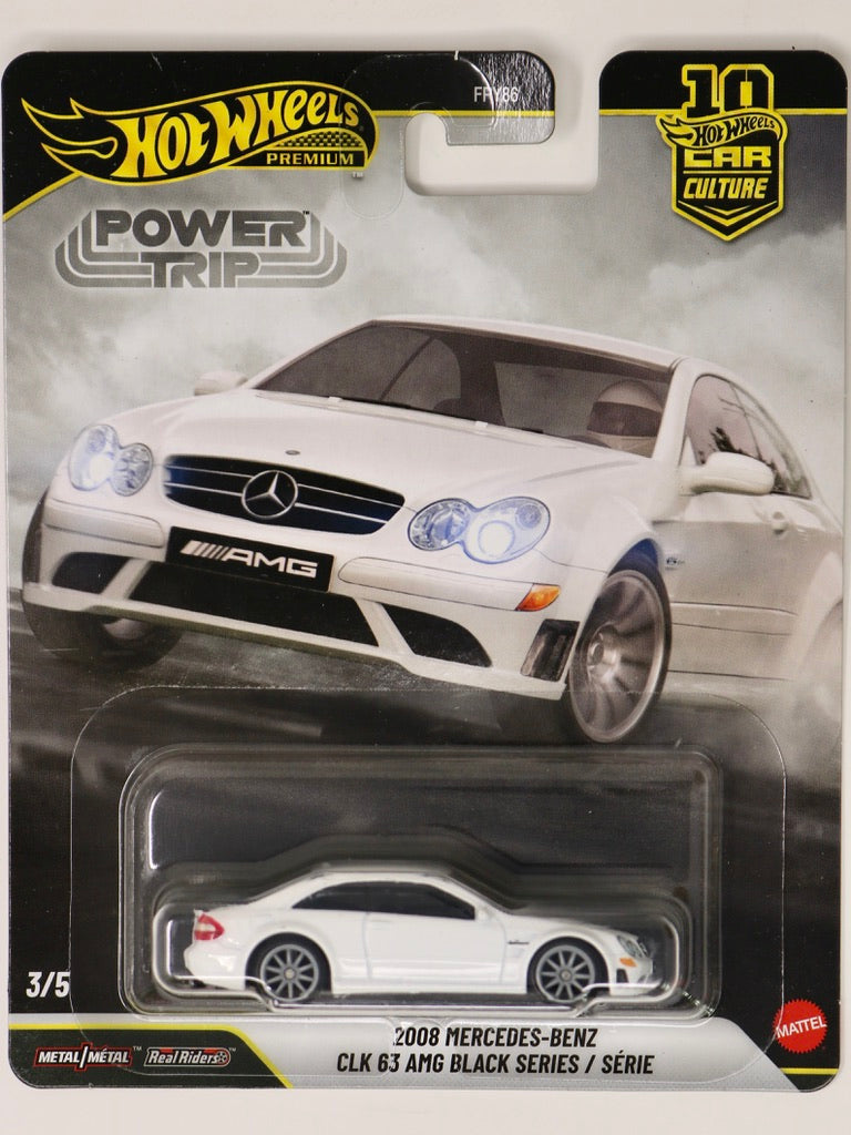 Hot Wheels 2026 Car Culture | Power Trip | 2008 Mercedes-Benz CLK 63 AMG Black Series