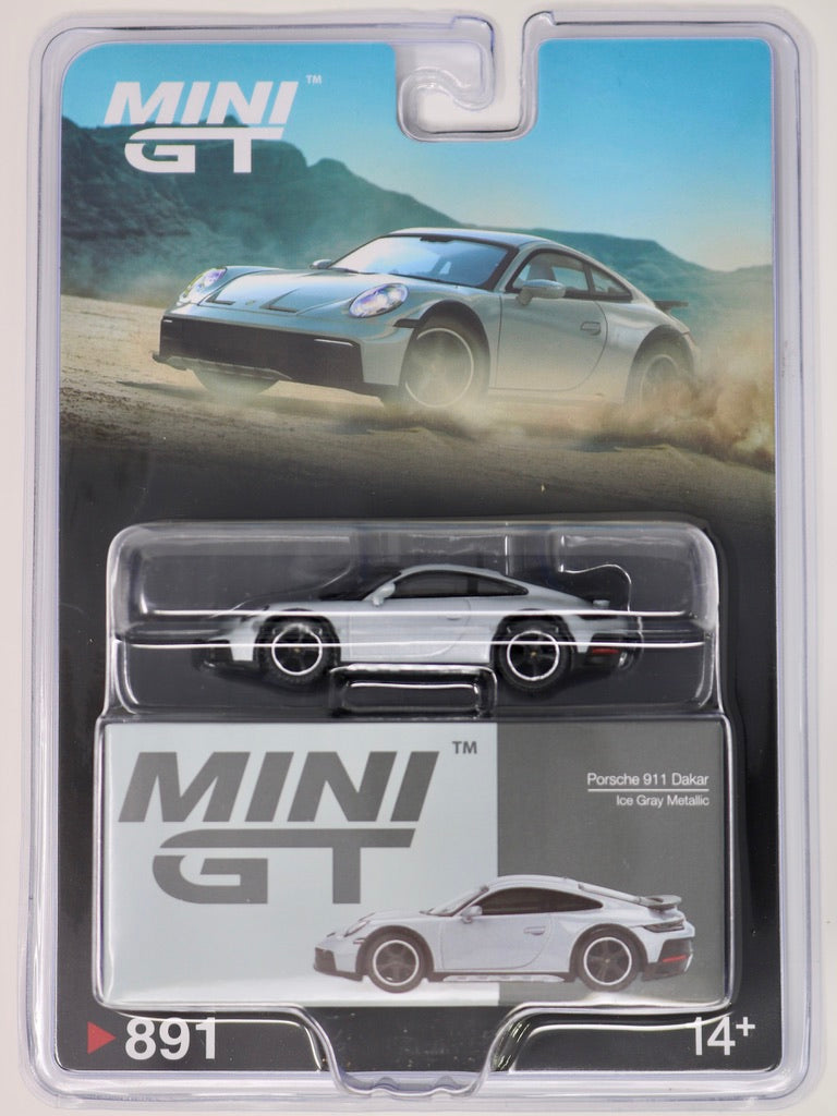Mini GT | Porsche 911 Dakar | Ice Gray Metalic | 