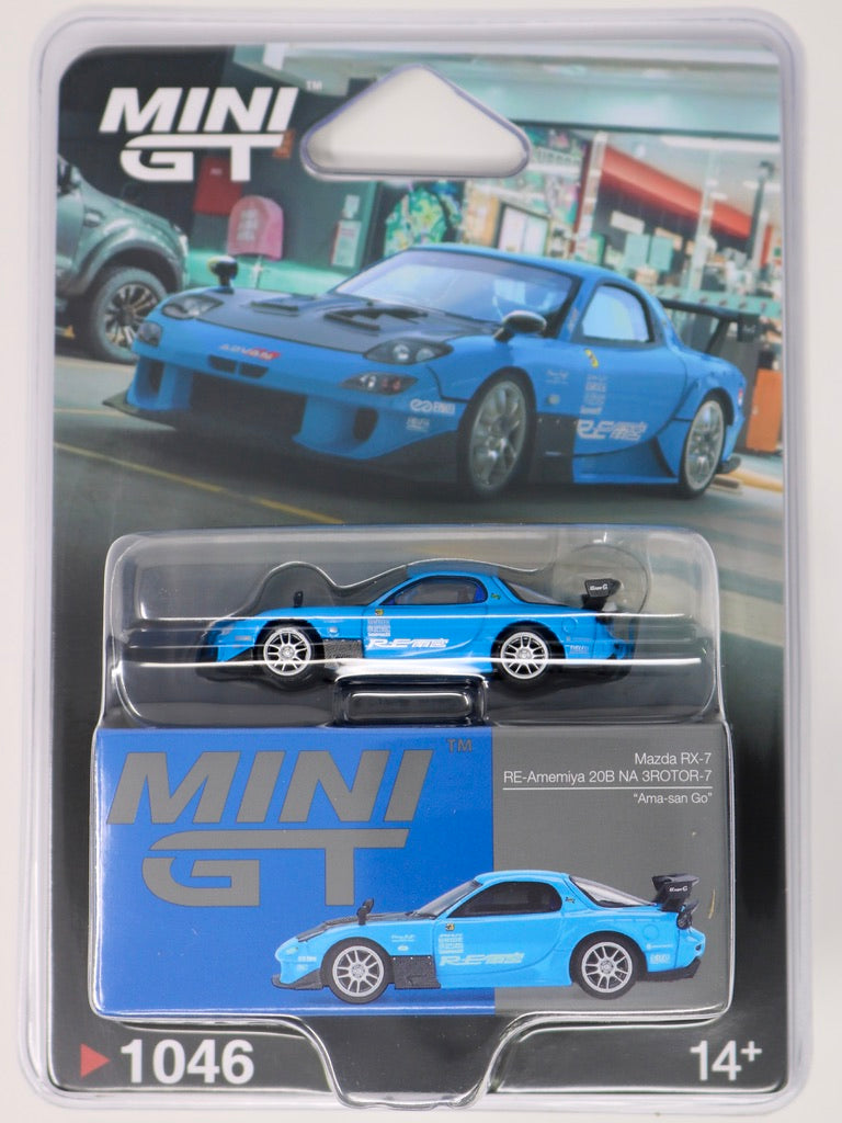 Mini GT | Mazda RX-7 RE-Amemiya 20B NA 3ROTOR-7 | "Ama-san Go" | 
