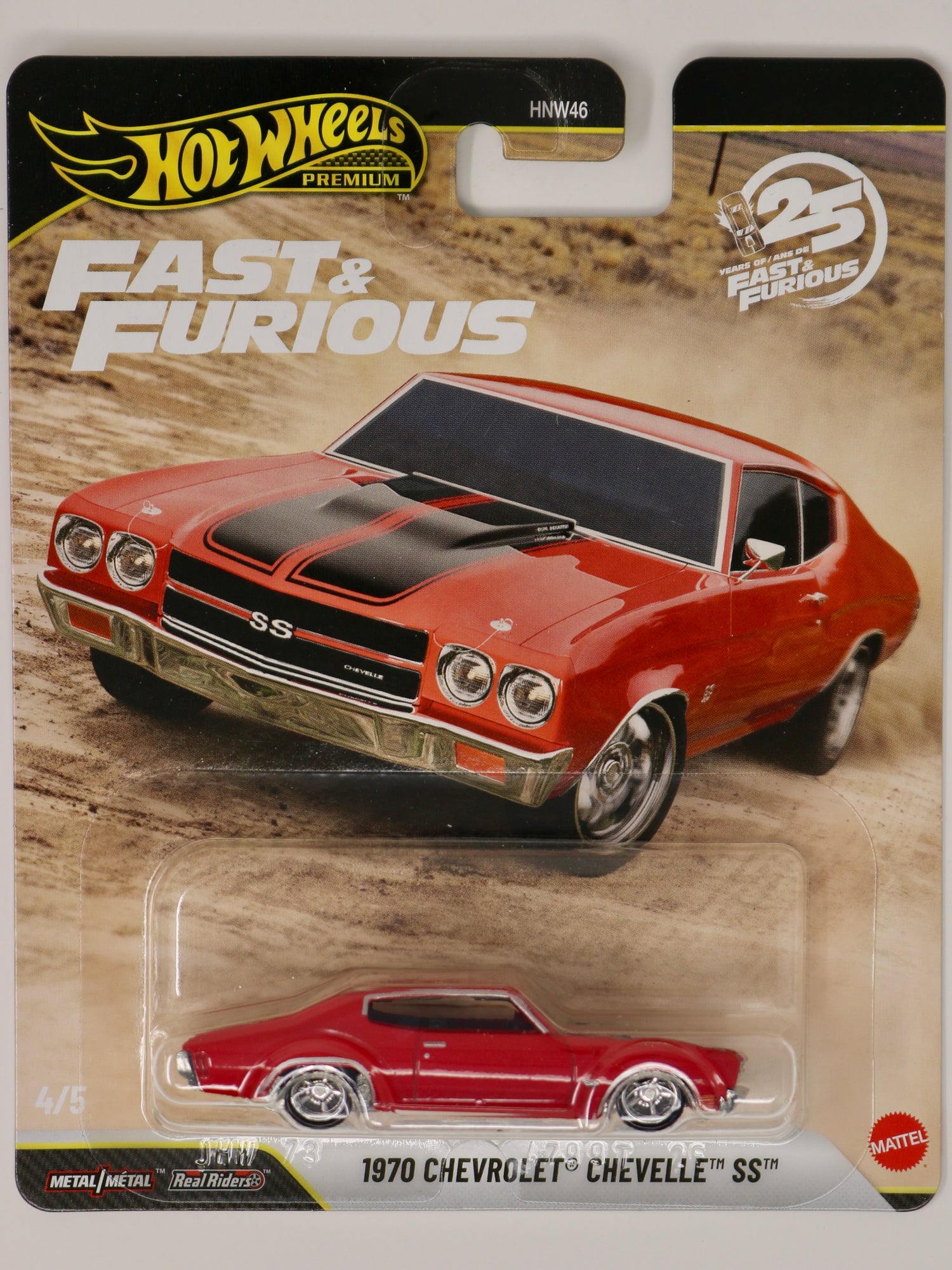 Hot Wheels 2026 | Fast & Furious | 25th Anniversary | P Case | 1970 Chevrolet Chevelle SS