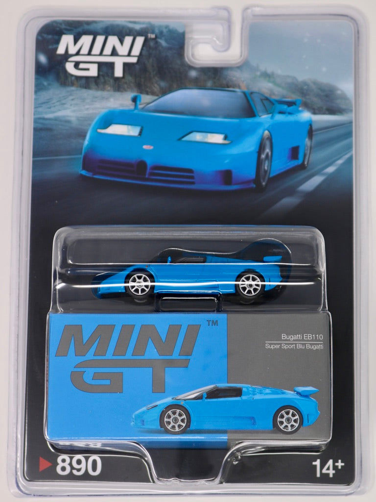 Mini GT | Bugatti EB110 | Super Sport Blu Bugatti | 