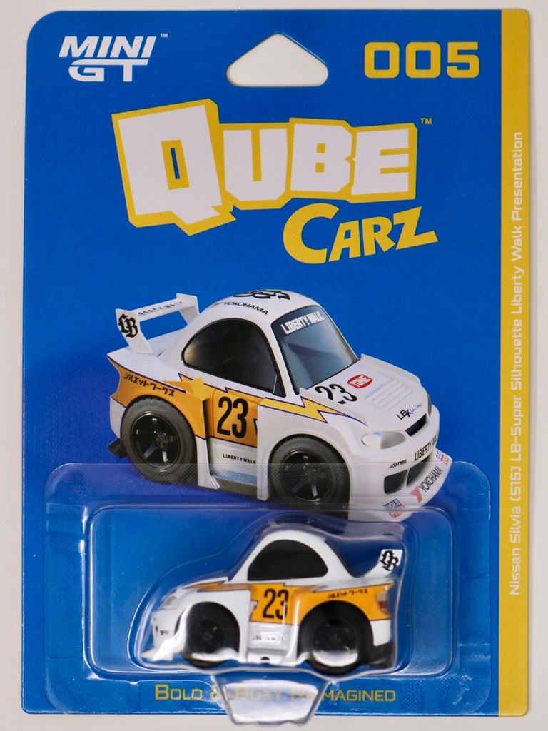 Mini GT | QubeCarz | Series 1 | Liberty Walk | Nissan Silvia (S15) LB-Super Silhouette Liberty Walk Presentation 