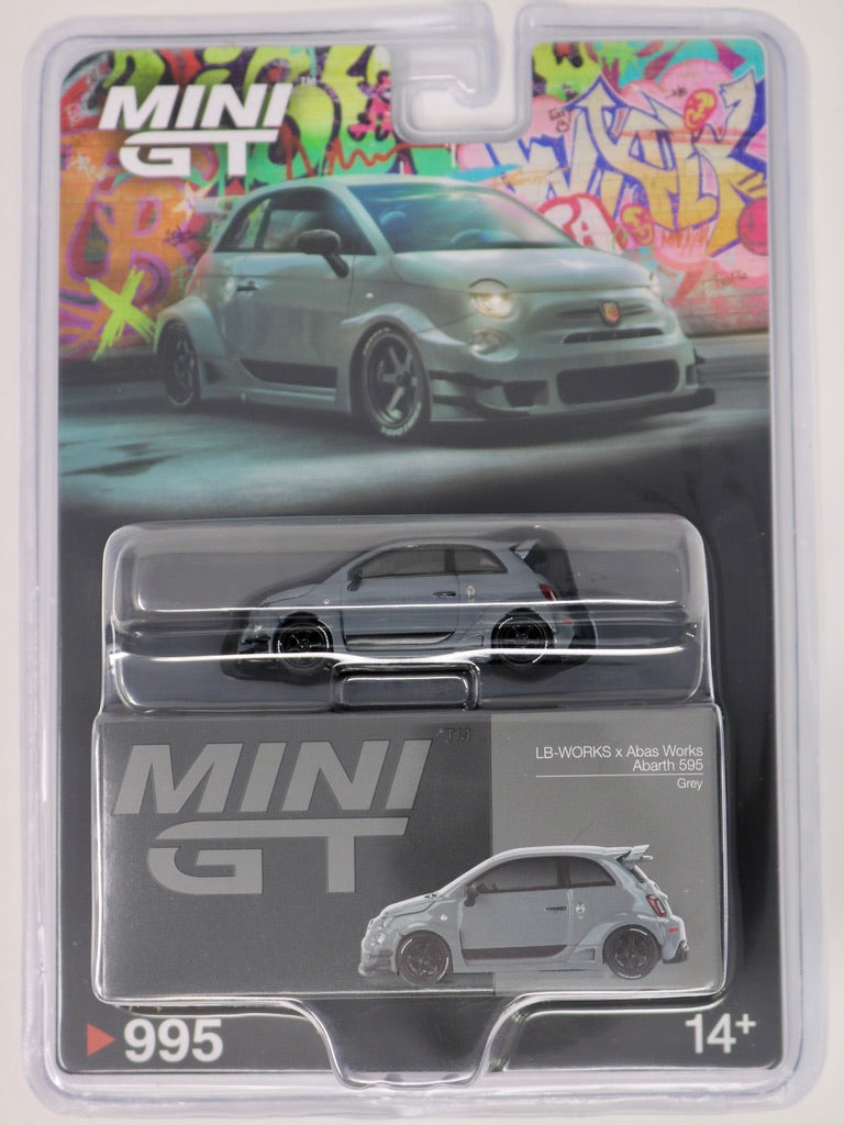 Mini GT | LB-Works x Abas Works Abarth 595 | Grey | 