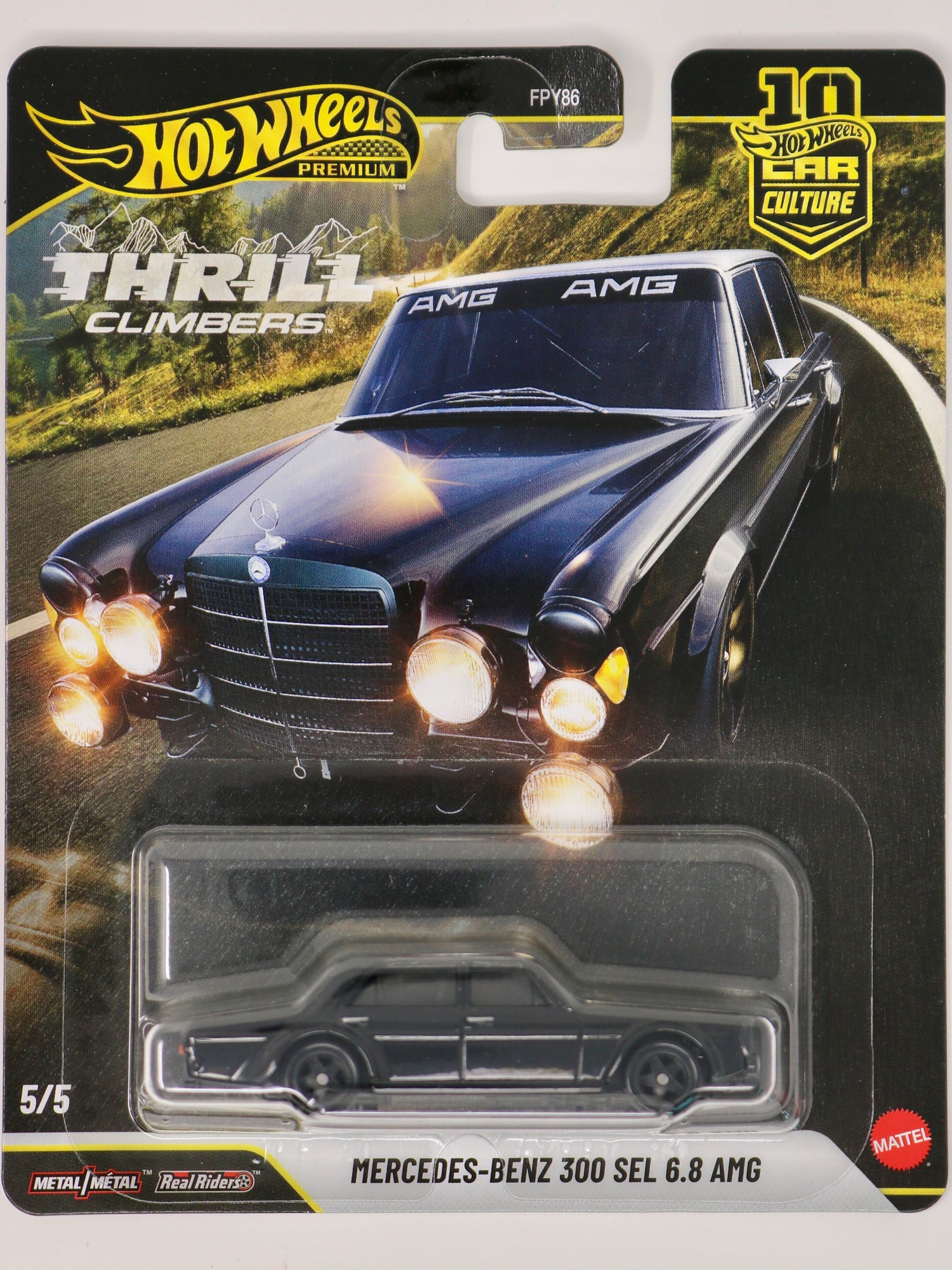 Hot Wheels 2026 Car Culture | Thrill Climbers | Mercedes-Benz 300 SEL 6.8 AMG