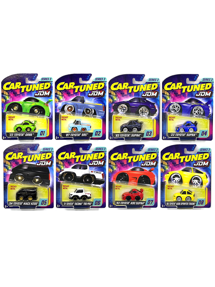 Car Tuned 2025 Series 3 | JDM | Factory Sealed Case (8 Cars)