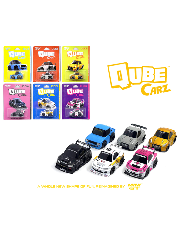 Mini GT | QubeCarz | Series 1 | Liberty Walk | Factory Sealed Case (6 Cars)