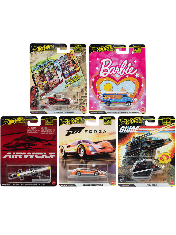 Hot Wheels 2026 | Pop Culture | Q Case (Set of 5 cars)